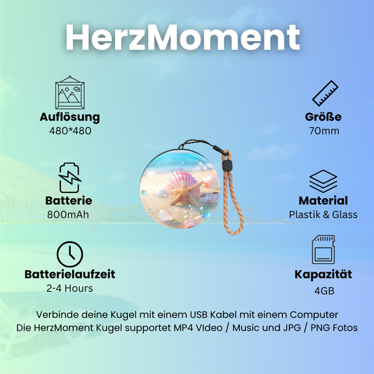 HerzMoment -  Personalisierbare Erinnerungskugel