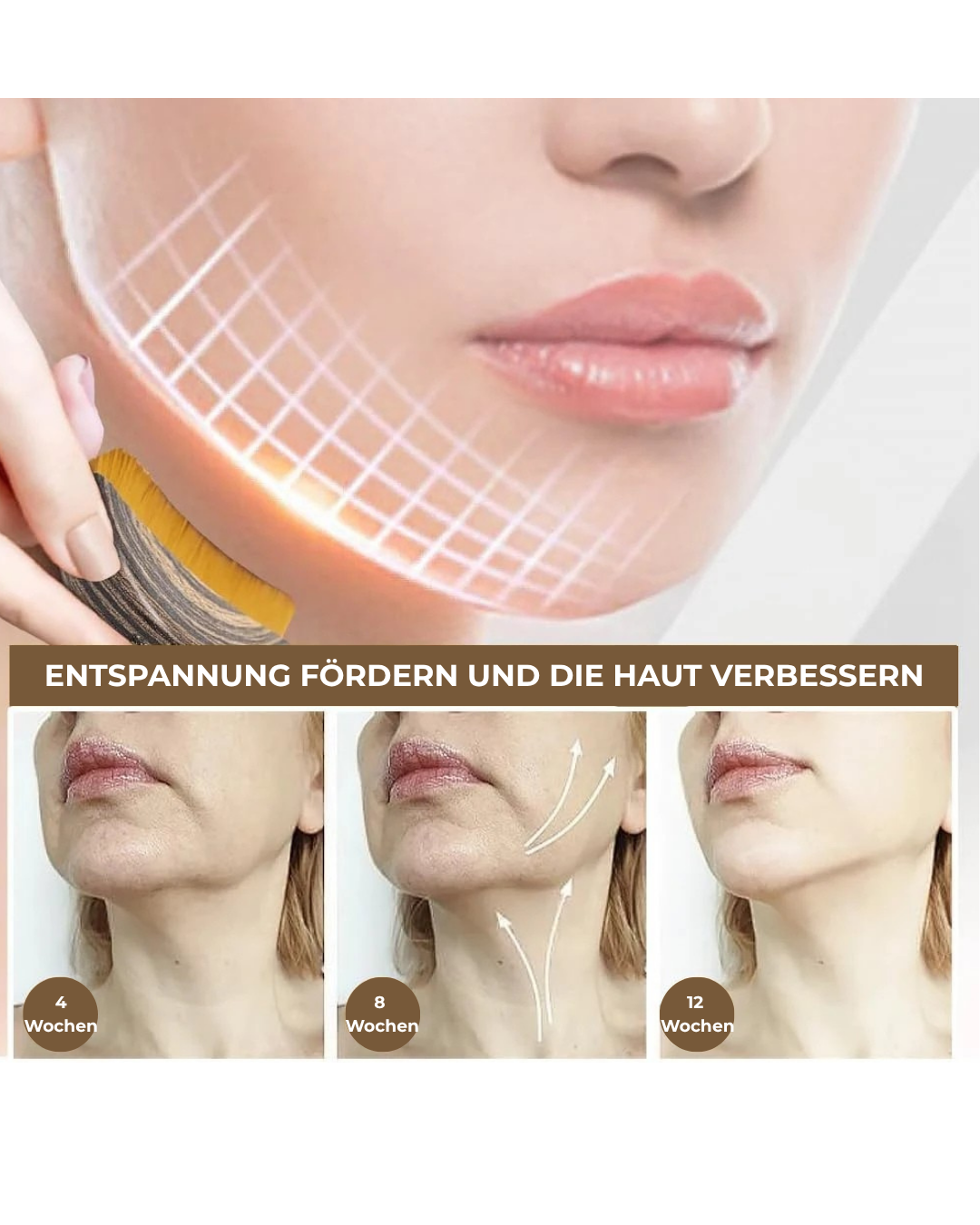 GlowContour – Gesichts-Massagebürste für Lymphdrainage & Konturen