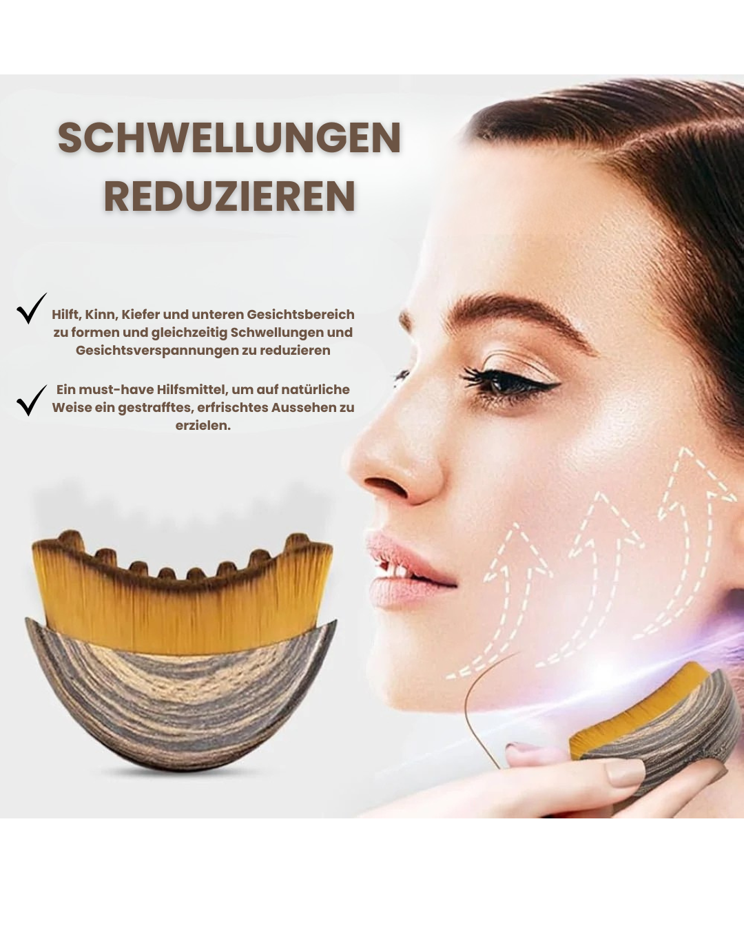 GlowContour – Gesichts-Massagebürste für Lymphdrainage & Konturen