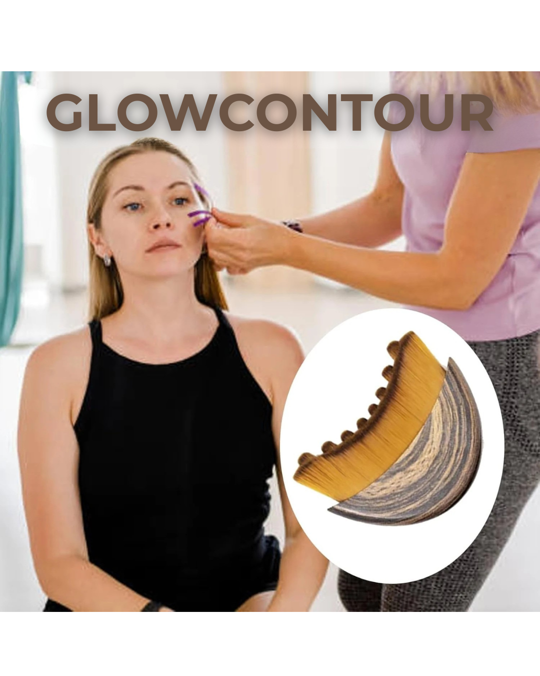 GlowContour – Gesichts-Massagebürste für Lymphdrainage & Konturen