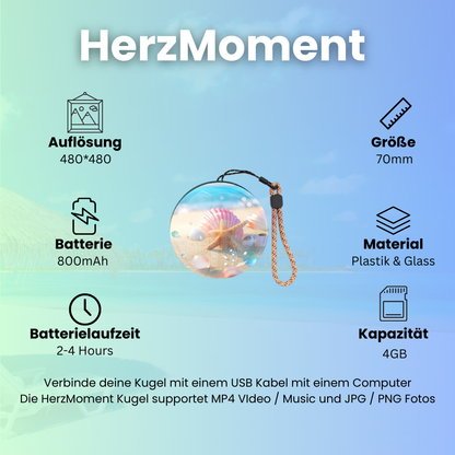 HerzMoment -  Personalisierbare Erinnerungskugel
