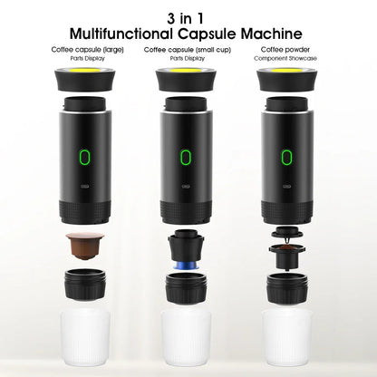 SchnappDenAlltag - Tragbare 3-in-1 Espressomaschine